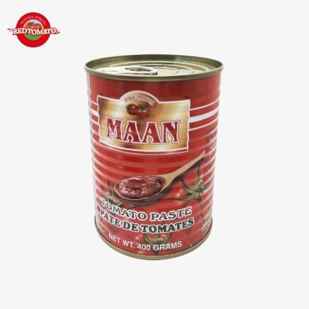 MAAN 400g Sốt cà chua cô đặc gấp đôi Brix 22-24% Nhãn hiệu có thể tùy chỉnh