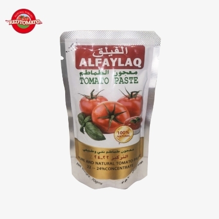 ALFAYLAQ Thương hiệu 70g Sachet Stand Up Tomato Paste tập trung đến Brix 22 ∼ 24%