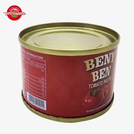 BENYBEN 70g Canned Tomato Paste Hard Open Lid Brix28-30%  Available Under Own Brand Also Comes With Full Brand And Packaging Design Services