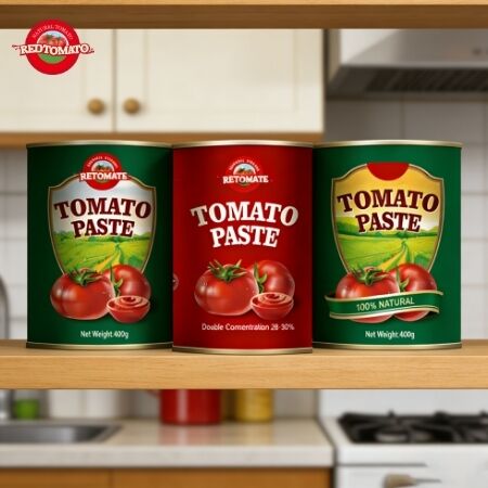 Nhà máy Trung Quốc sản xuất 400g bột cà chua đóng hộp. Double tập trung, dễ dàng mở nắp và giá bán buôn nhà máy