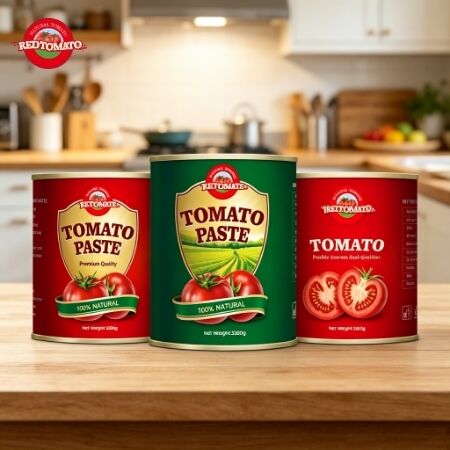 2200g Sốt cà chua cô đặc đóng hộp Halal với 28-30% Brix cho mục đích ẩm thực cao cấp