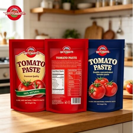 70g Double Concentrated Stand-Up Sachet Tomato Paste với Chứng chỉ ISO HACCP BRC FDA