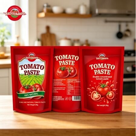 Túi đựng cà chua đậm đặc gấp đôi 80g với độ tinh khiết 30-100% để nấu ăn đa năng