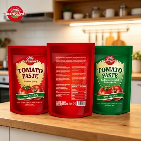 80g Chất dán cà chua tập trung 3 túi với chứng nhận ISO, HACCP, BRC, FDA để sử dụng thuận tiện