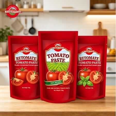 100g Stand-up pouch Độ tinh khiết cao 3 nồng độ cà chua paste cho nấu ăn đa năng