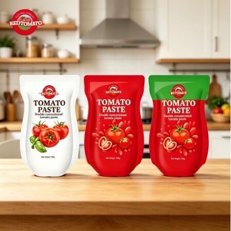 140g Stand-Up Sachet Tomato Paste với hương vị chua ngọt và 22 đến 30 độ tinh khiết