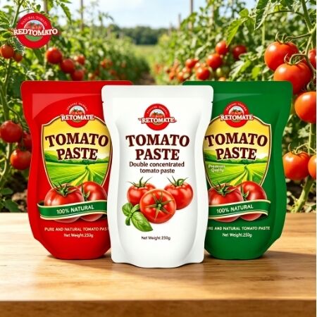 250g Stand-Up Sachet Tomato Paste với độ tinh khiết 30%-100% và hương vị ngọt ngào