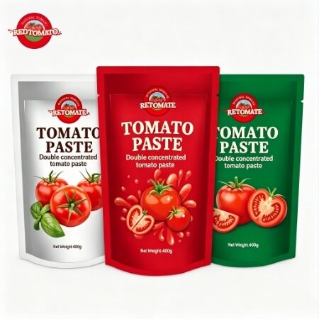 400g Stand-up Sachet Tomato Paste thuận tiện và 30%-100% tinh khiết để nấu ăn đa năng