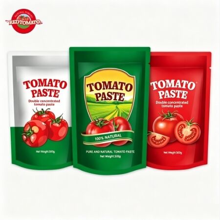 Bột cà chua nồng độ gấp đôi trong túi đứng 500g để sử dụng thuận tiện