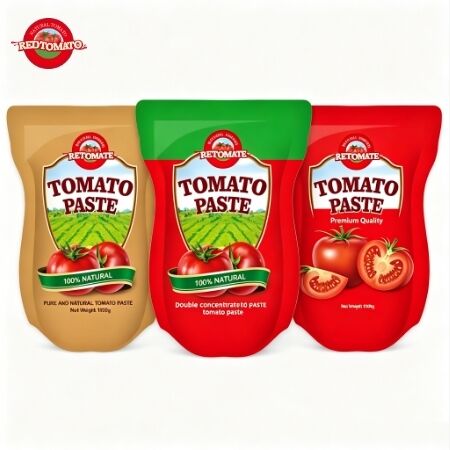 1100g Bột cà chua gói đứng với nồng độ gấp ba và tiêu chuẩn ISO HACCP BRC