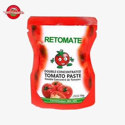 Nhà máy Trung Quốc Chất lượng cao, dễ sử dụng Món cà chua trong túi đứng lên 50g Double tập trung