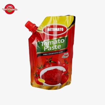 50g-500g Tomato Paste Double Concentrated Stand Up Sachet với vòi