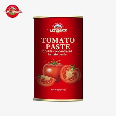 140g Bột cà chua đóng hộp với chứng nhận ISO đặc biệt thuận tiện