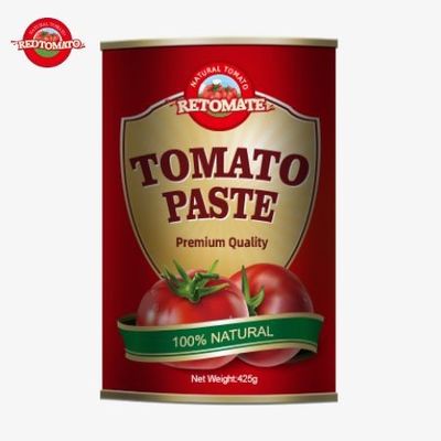 Việc sản xuất cho 425g hộp bột cà chua phù hợp với các tiêu chuẩn quốc tế được thiết lập bởi ISO HACCP BRC và FDA