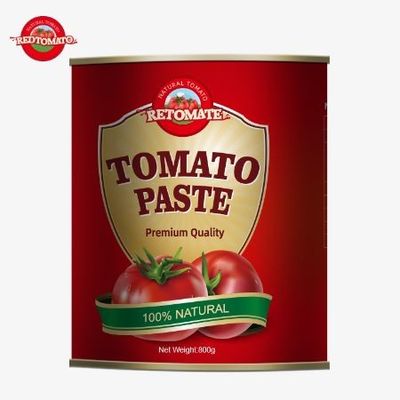800g Bột cà chua đóng hộp đáp ứng tiêu chuẩn toàn cầu ISO HACCP BRC và FDA