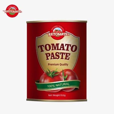 Làm ở Trung Quốc cà chua 28/30% Brix 850g tập trung chất lượng cao cà chua bột