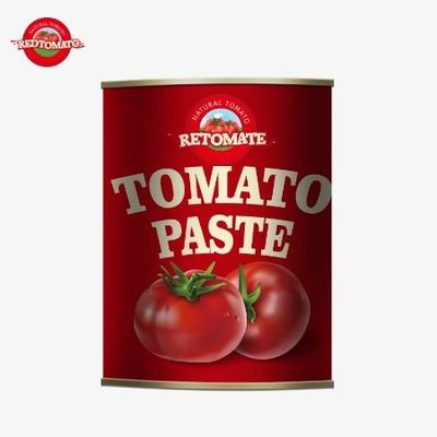 850g Bột cà chua đóng hộp chất lượng cao 28/30% nồng độ Brix được chế tạo tỉ mỉ ở Trung Quốc