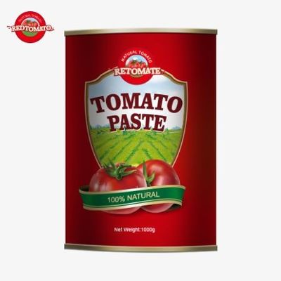 Nhà sản xuất của chất lượng cao 1000g Tin-contained Tomato Paste cung cấp dịch vụ OEM