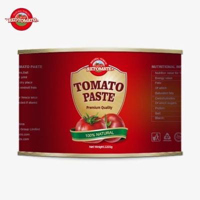 Nhà máy cà chua cung cấp bột cà chua đóng hộp với đóng gói trong hộp 2200g, đảm bảo chất lượng cao tươi