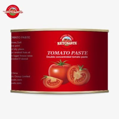 Sản phẩm cà chua đóng hộp 2200g cao cấp được chứng nhận là Halal cho ẩm thực Hồi giáo châu Phi