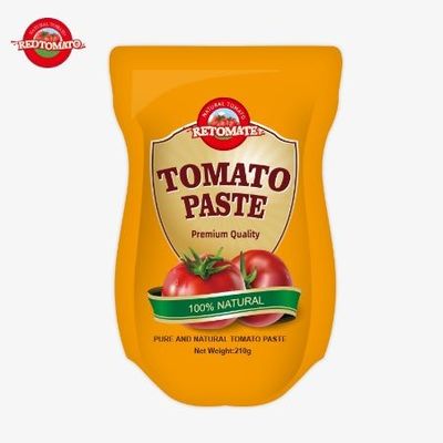 Sản xuất bột cà chua 210g Stand-Up Sachet tuân thủ tiêu chuẩn ISO HACCP BRC và FDA