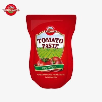 Trong một túi đứng lên món quà này chứa 250g của vị cà chua ngọt và vị ngọt với độ tinh khiết dao động từ 30% đến 100%