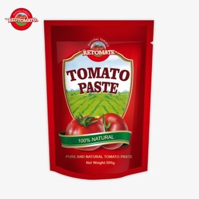 500g Stand-Up Sachet of Tomato Paste cung cấp gói thuận tiện và hương vị tuyệt vời