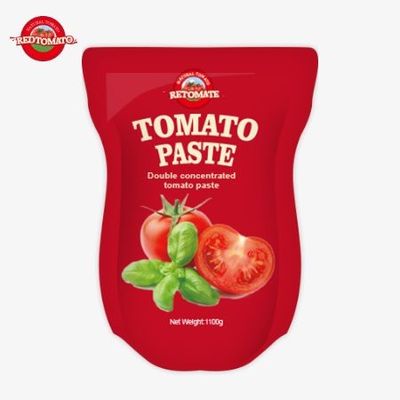 Chất dính cà chua Stand-Up Sachet 1100g 30%-100% Độ tinh khiết Ngọt và chua