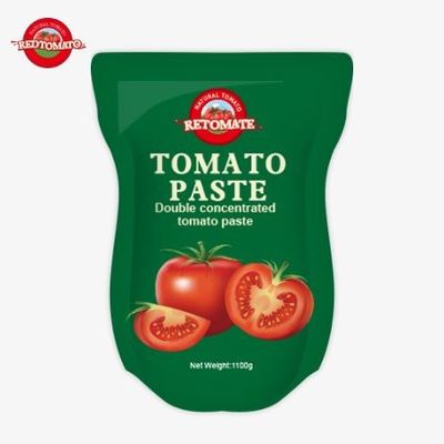 Các 1100g Stand-up túi của cà chua bột phù hợp với ISO HACCP và BRC tiêu chuẩn cho giá nhà máy