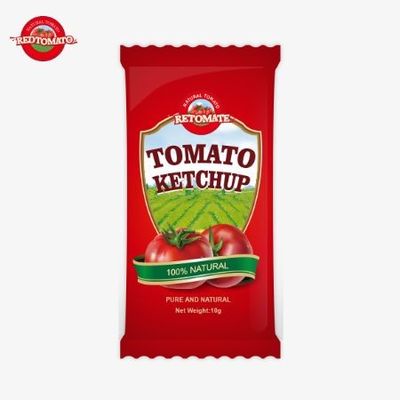 10g túi ketchup với hương vị chua ngọt và hương vị tự nhiên