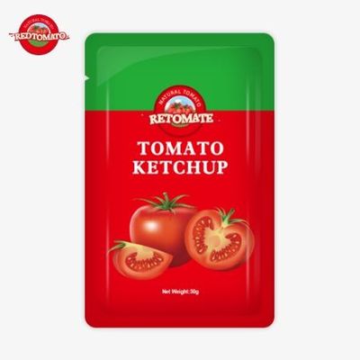 OEM 50g sachet ketchup cung cấp tiện lợi dễ sử dụng bao bì cho giá nhà máy