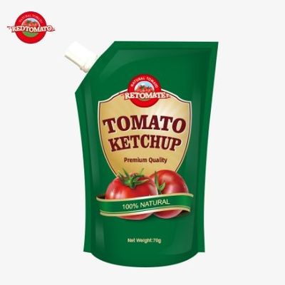 Chúng tôi cung cấp túi ketchup 70g đáp ứng tiêu chuẩn quốc tế với giá nhà máy