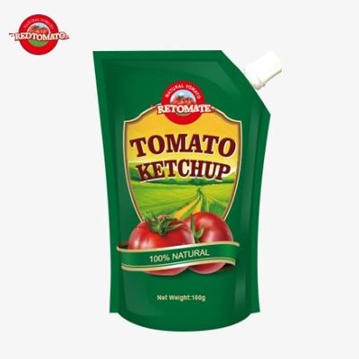 100g Natural Ketchup Sachet OEM Trung Quốc Giá nhà máy HACCP Tiêu chuẩn FDA