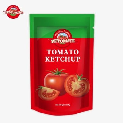 Chúng tôi sản xuất 200g túi ketchup đáp ứng các tiêu chuẩn quốc tế và có sẵn với giá nhà máy