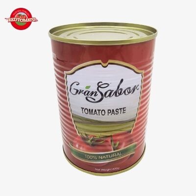 Gransadon 400g Bột cà chua đóng hộp (Brix 24% -26%) – OEM được hỗ trợ với thiết kế bao bì tùy chỉnh